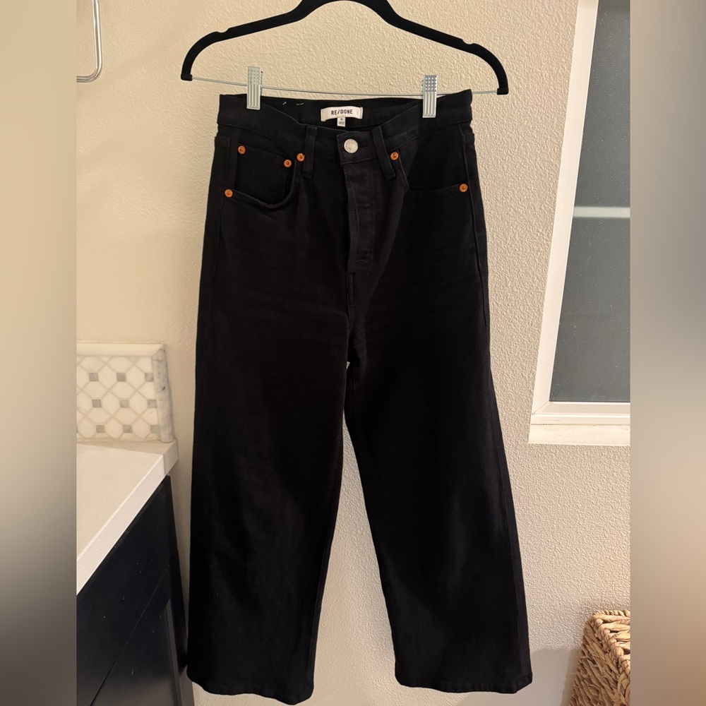 Re/Done Black Flare Jeans